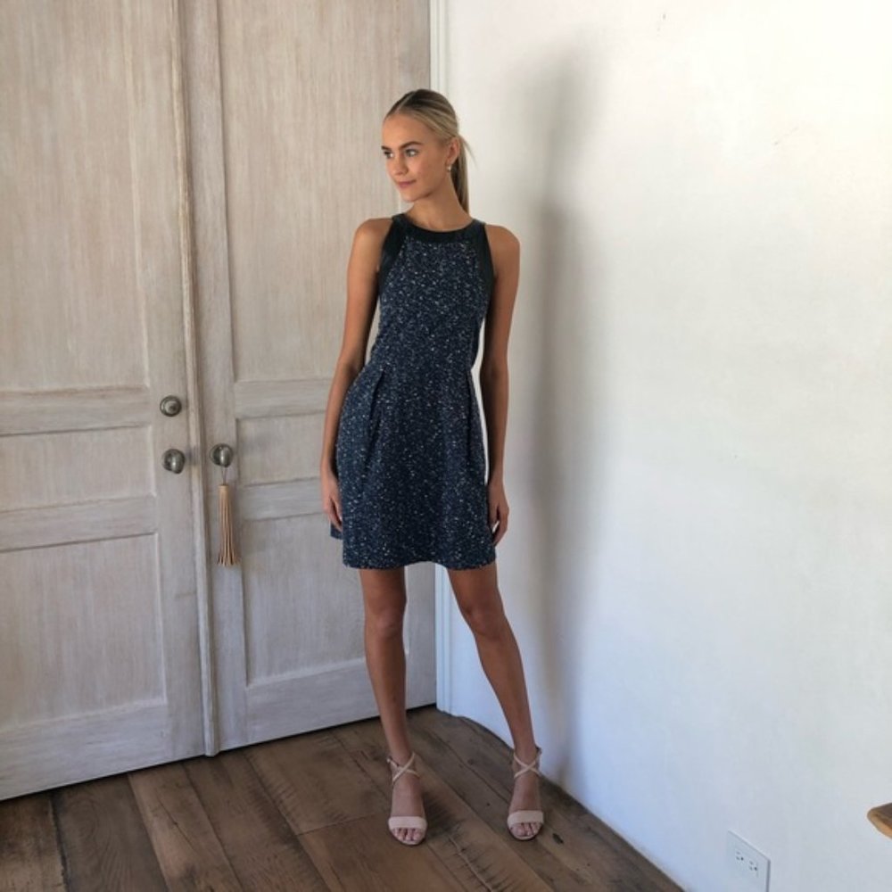 Sea New York blue cream tweed dress - Picture 10 of 10